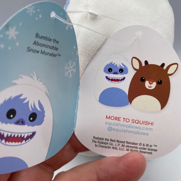 NEW - Squishmallows Bumble the Abominable Snow Monster 5" Plush Kellytoy - Picture 5 of 7